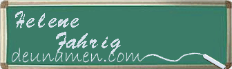 Helene Fahrig Visitenkarte